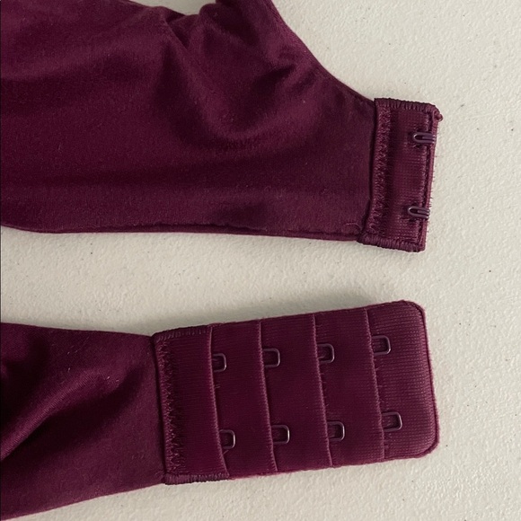 Victoria’s Secret Body by Victoria Lined Demi Bra Size 32DD Maroon Lace Beige - Picture 5 of 8